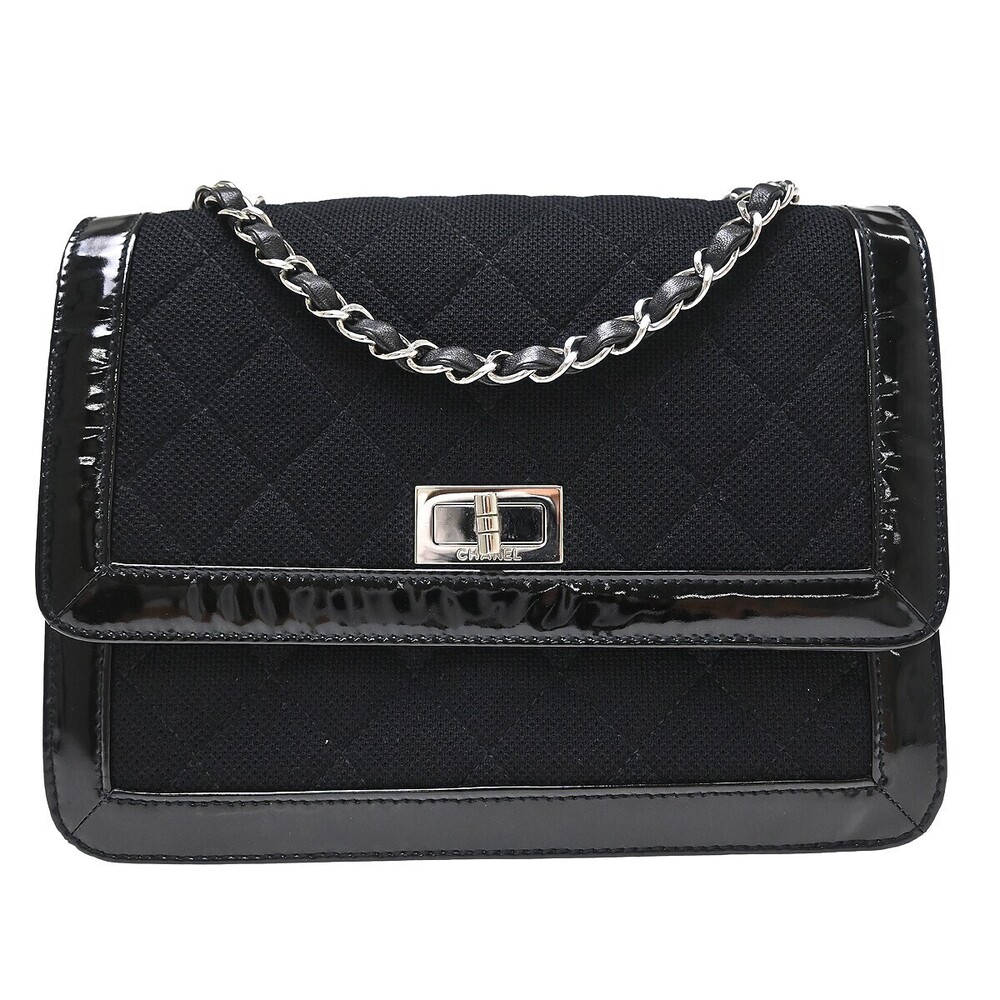 Chanel Reissue Flap Quilted Jersey with Patent Mini